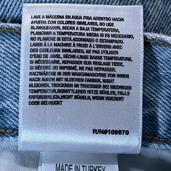 AGOLDE 90's Straight-Leg Jeans -Women's Size 34 -Organic Cotton - Loose Fit -EUC - Picture 10 of 12